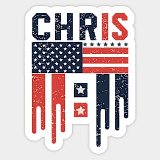 Chris First Name Personalized For Men Sticker